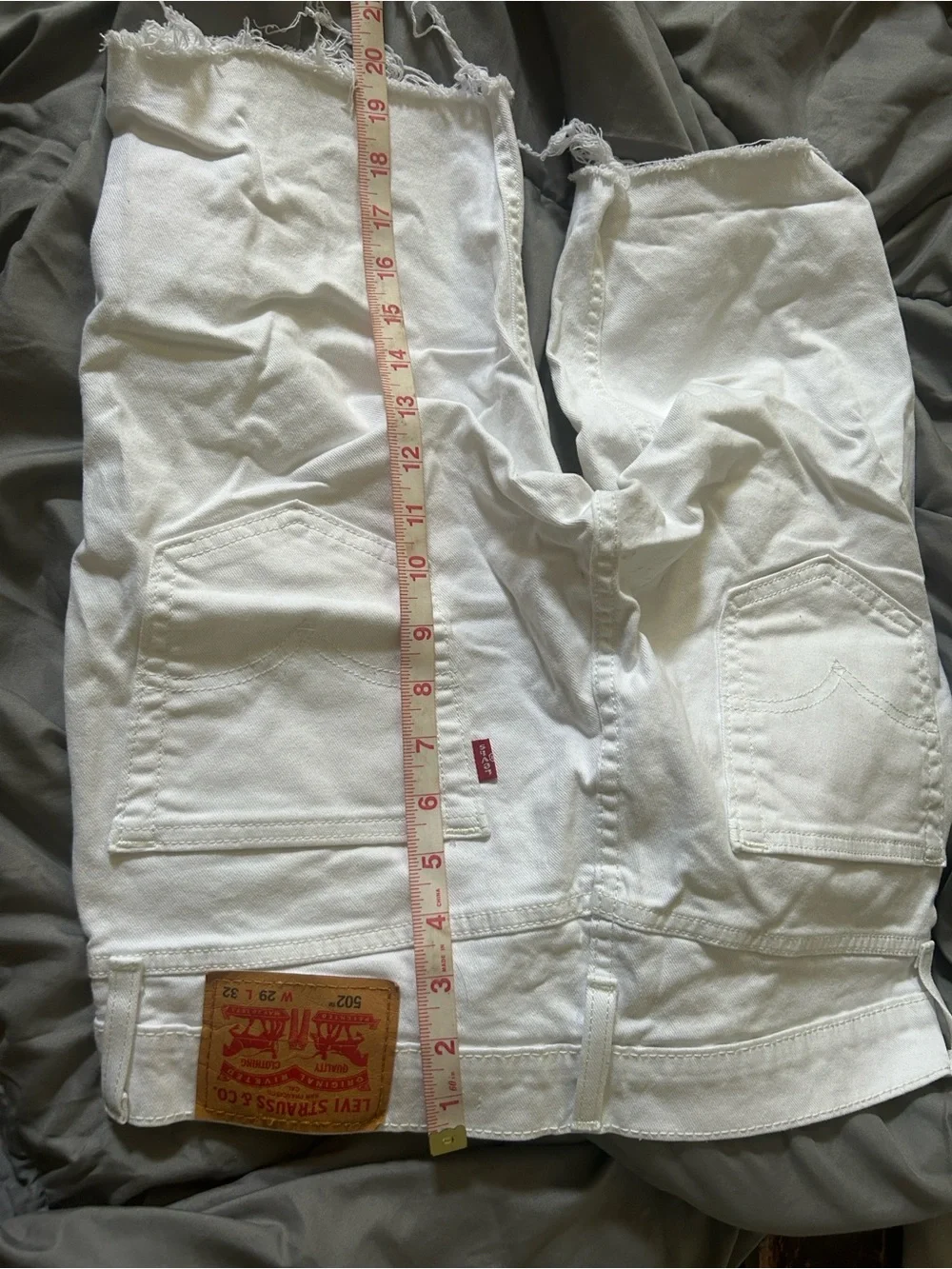 Levi's men  White High-Rise Straight Denim Jeans